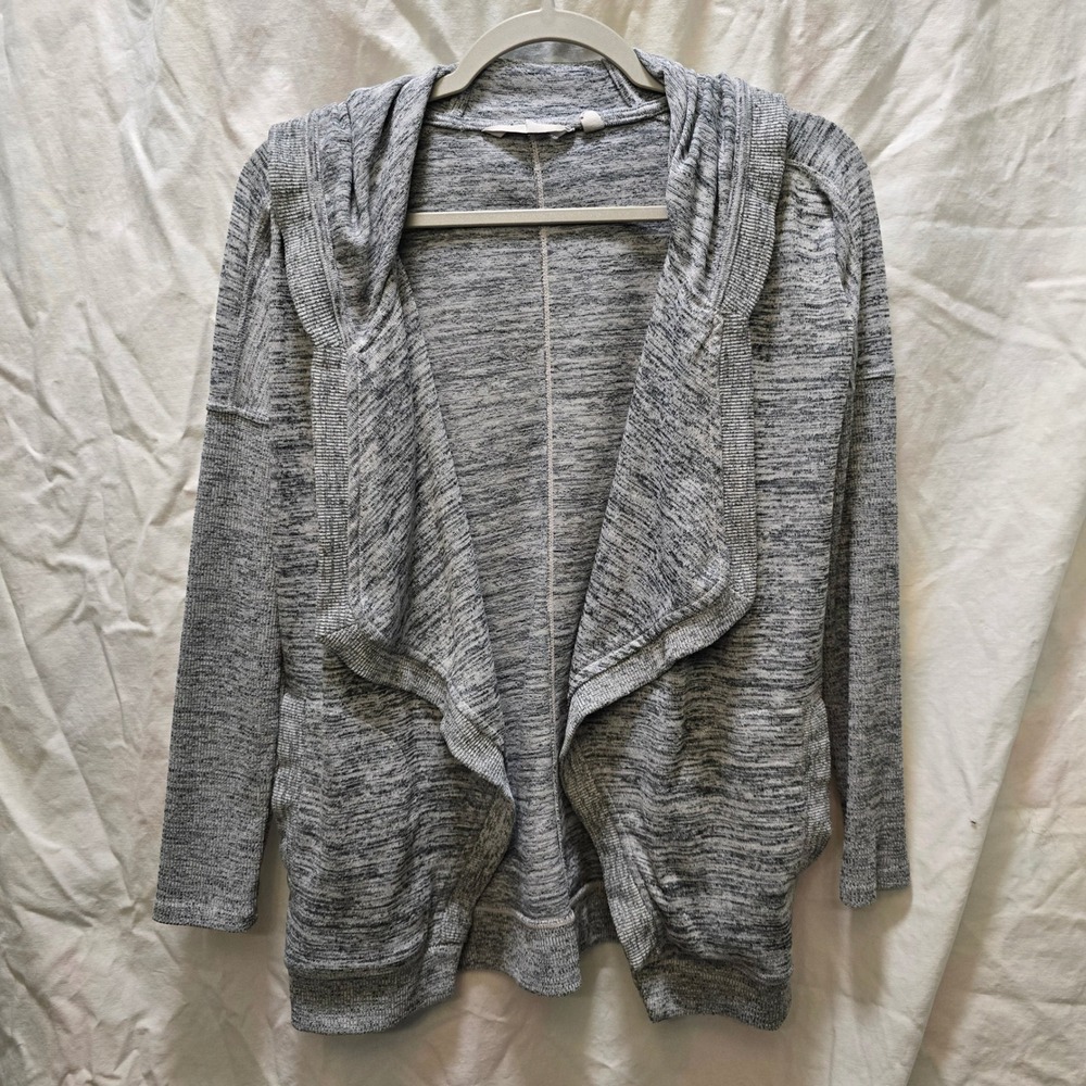 Athleta Blissful Wrap Gray Open Front Cardigan Sweater XXS‎ Lightweight